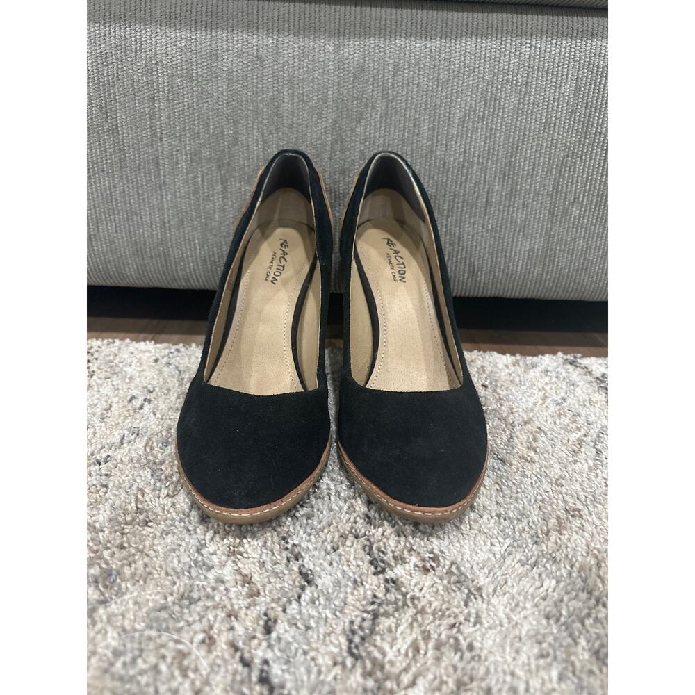 Kenneth Cole Reaction High Heels/Pumps Black Faux Suede Women’s Size 9.5 Med